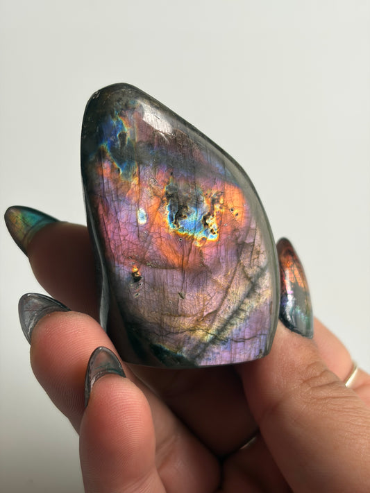 Labradorite Freeform w/ Mixed Flash from Madagascar
