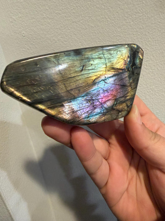 Labradorite Freeform w/ Rainbow and Purple Flash