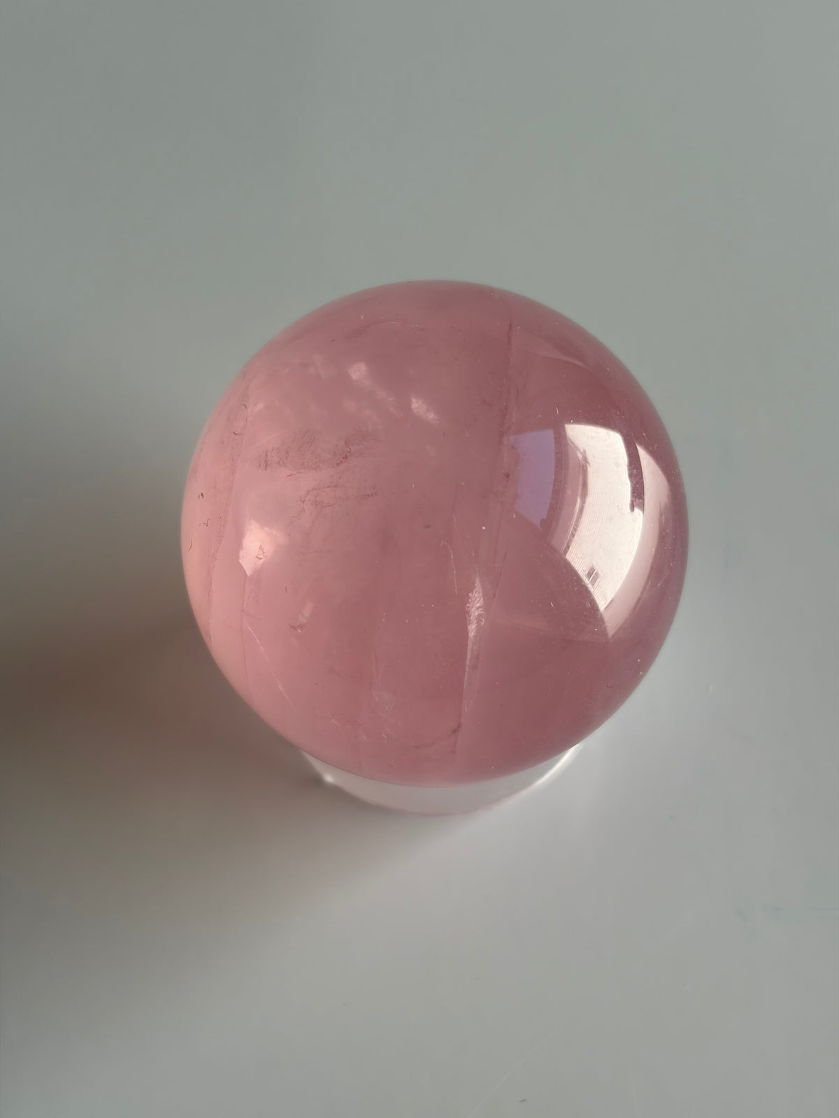 Dark Juicy Star Rose Quartz Sphere