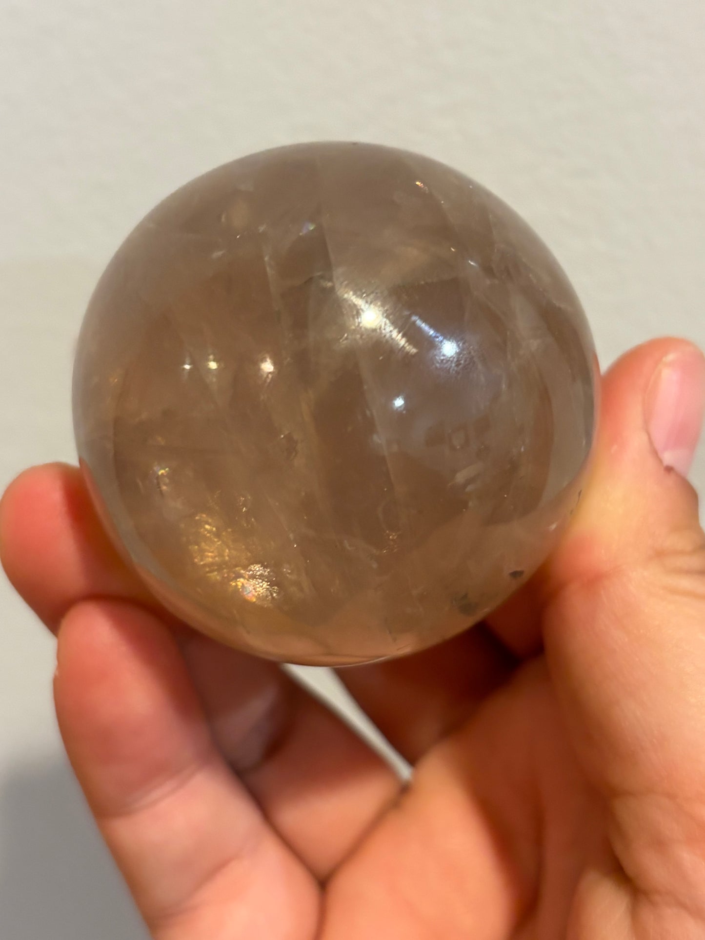Dark Star Rose Quartz Sphere