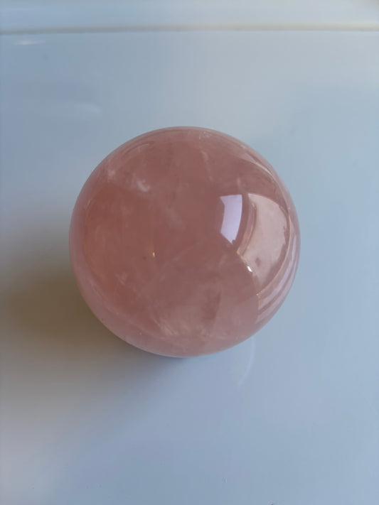 Bubblegum Star Rose Quartz Sphere - 55