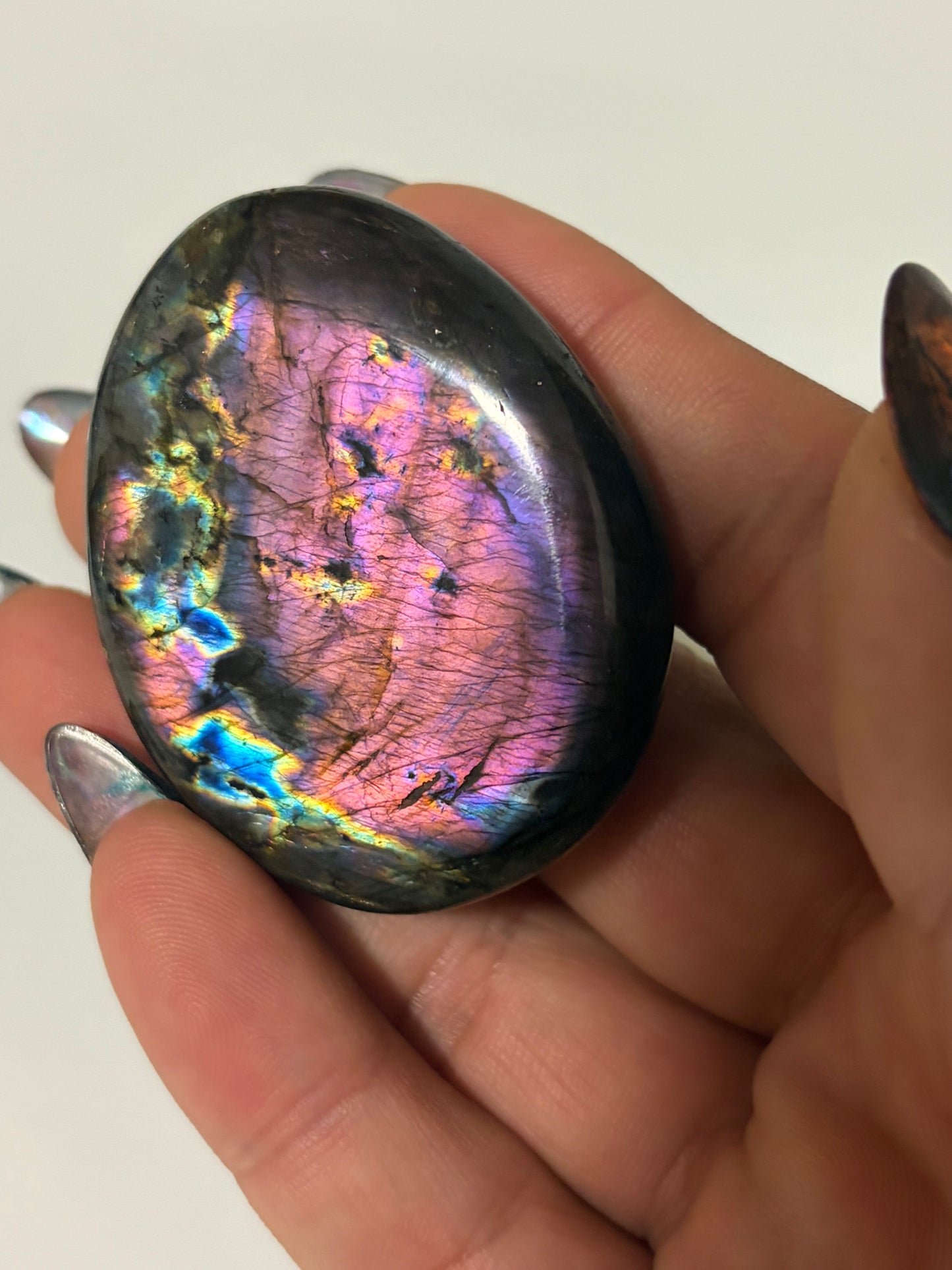 HQ Labradorite Palm Stone - Choose Your Own