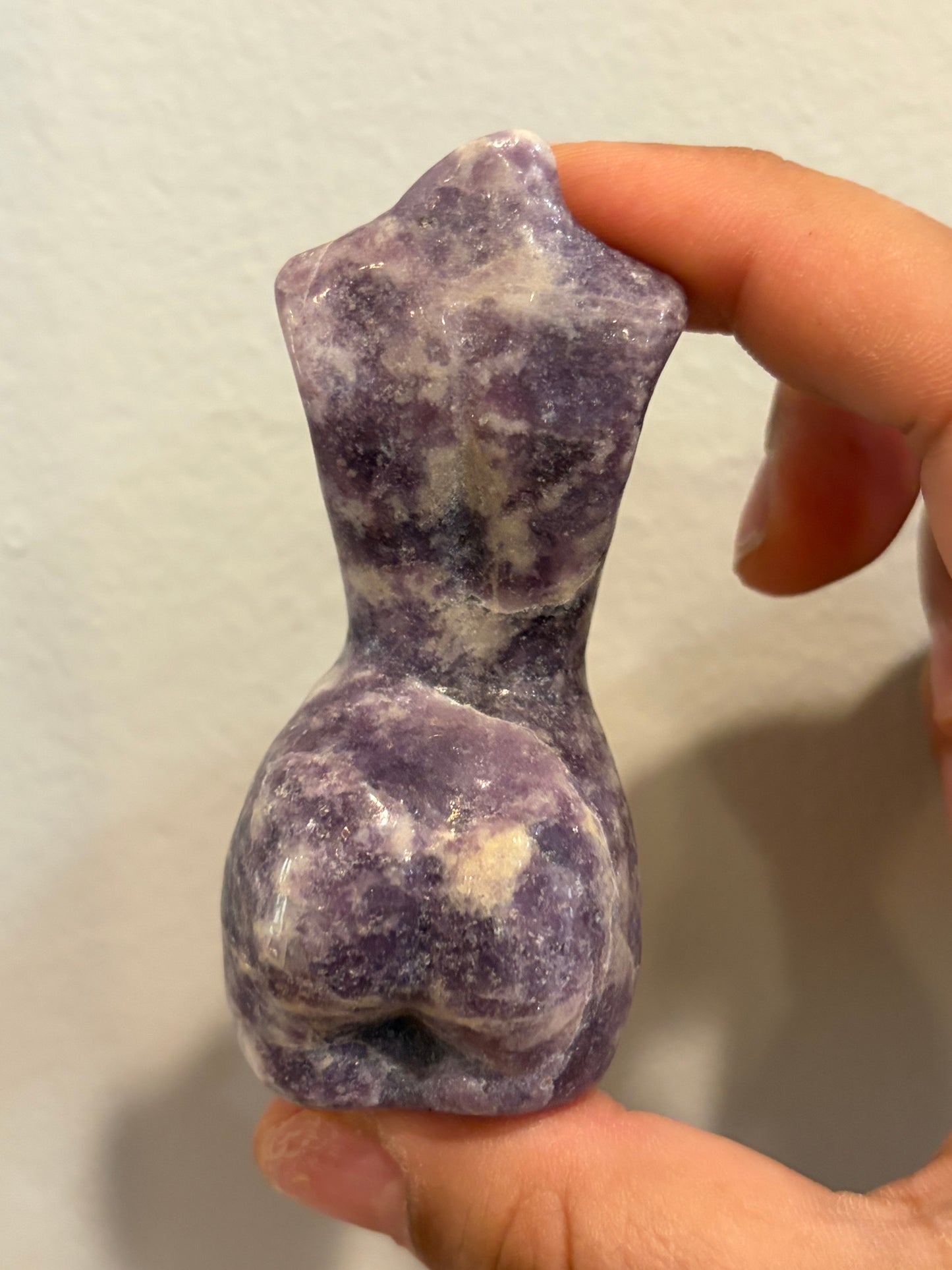 Lepidolite Goddess Body Carving