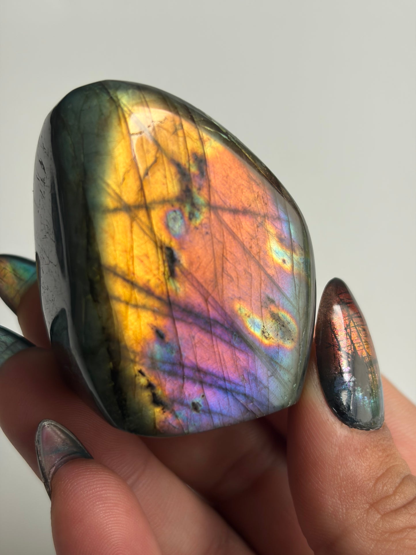 Labradorite Freeform w/ Rainbow Flash from Madagascar