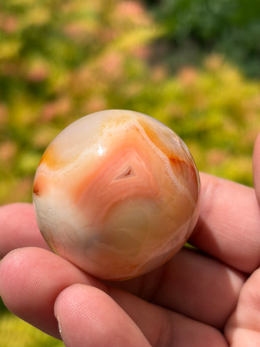 Peachy Carnelian Sphere
