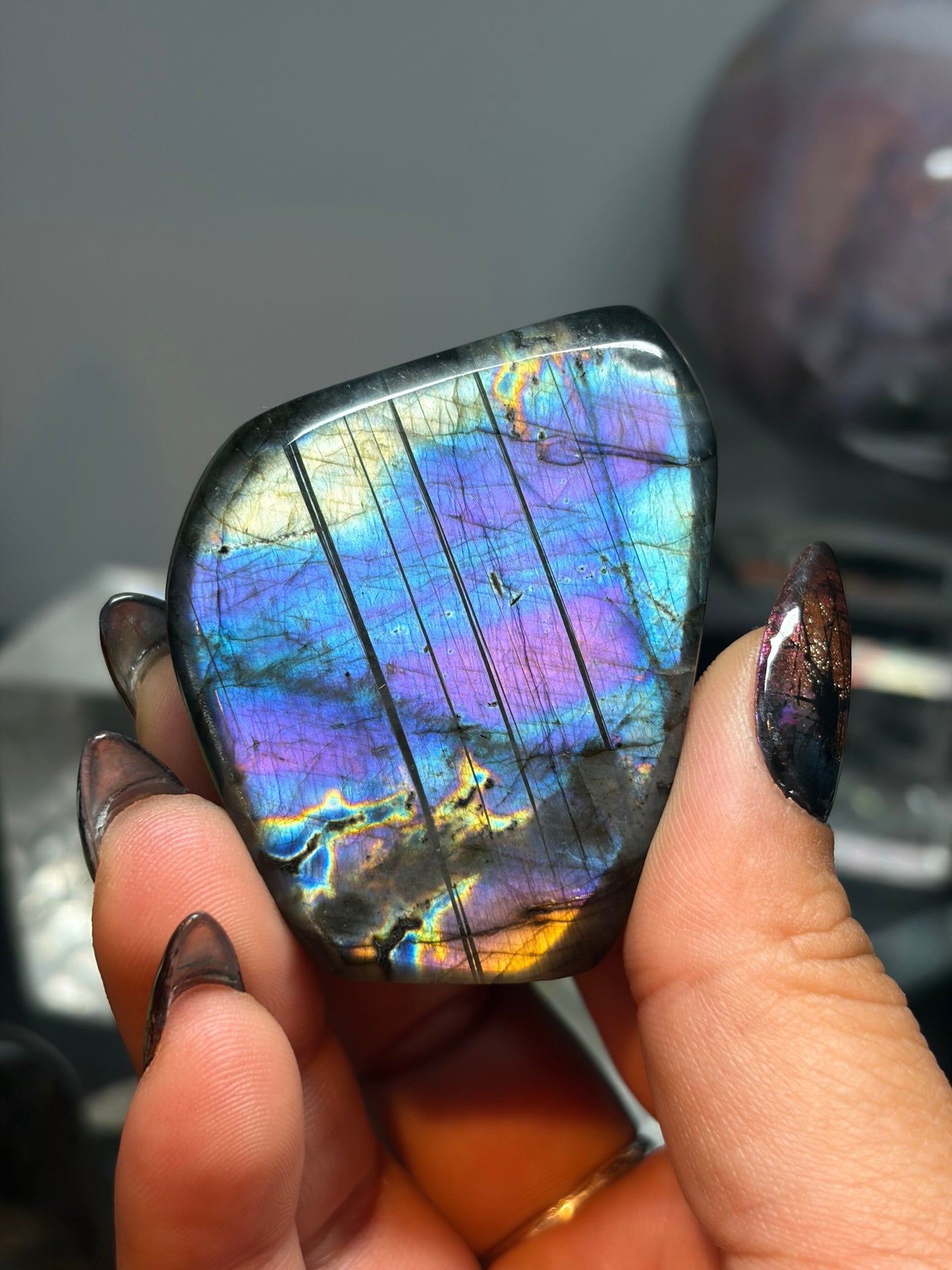 Labradorite Freeform w/ Multicolor Flash from Madagascar