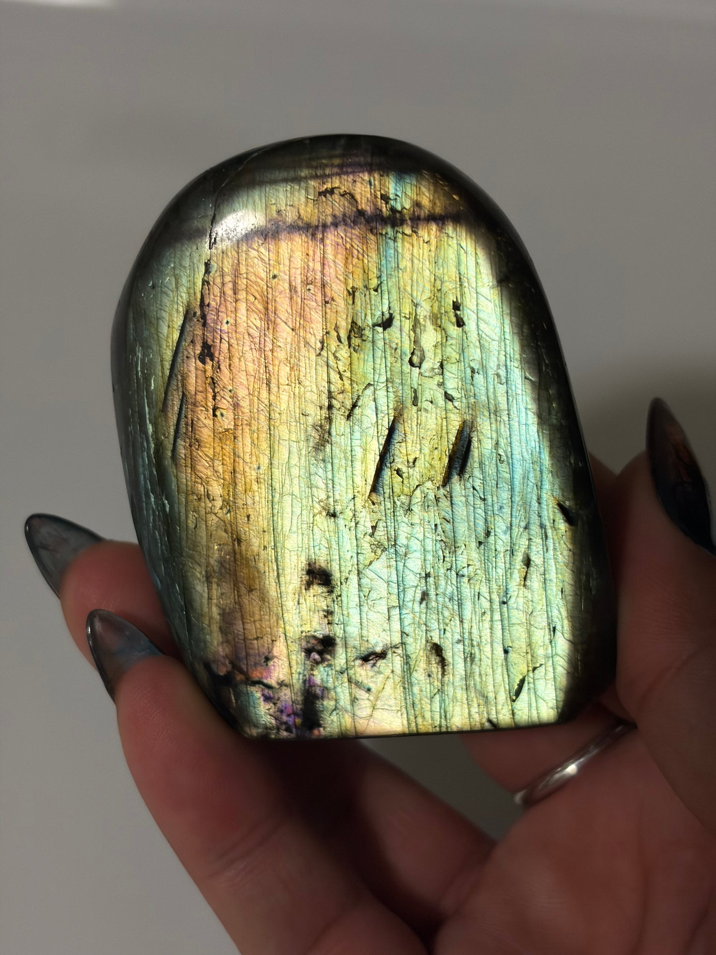 Labradorite Freeform w/ Pastel Green Flash