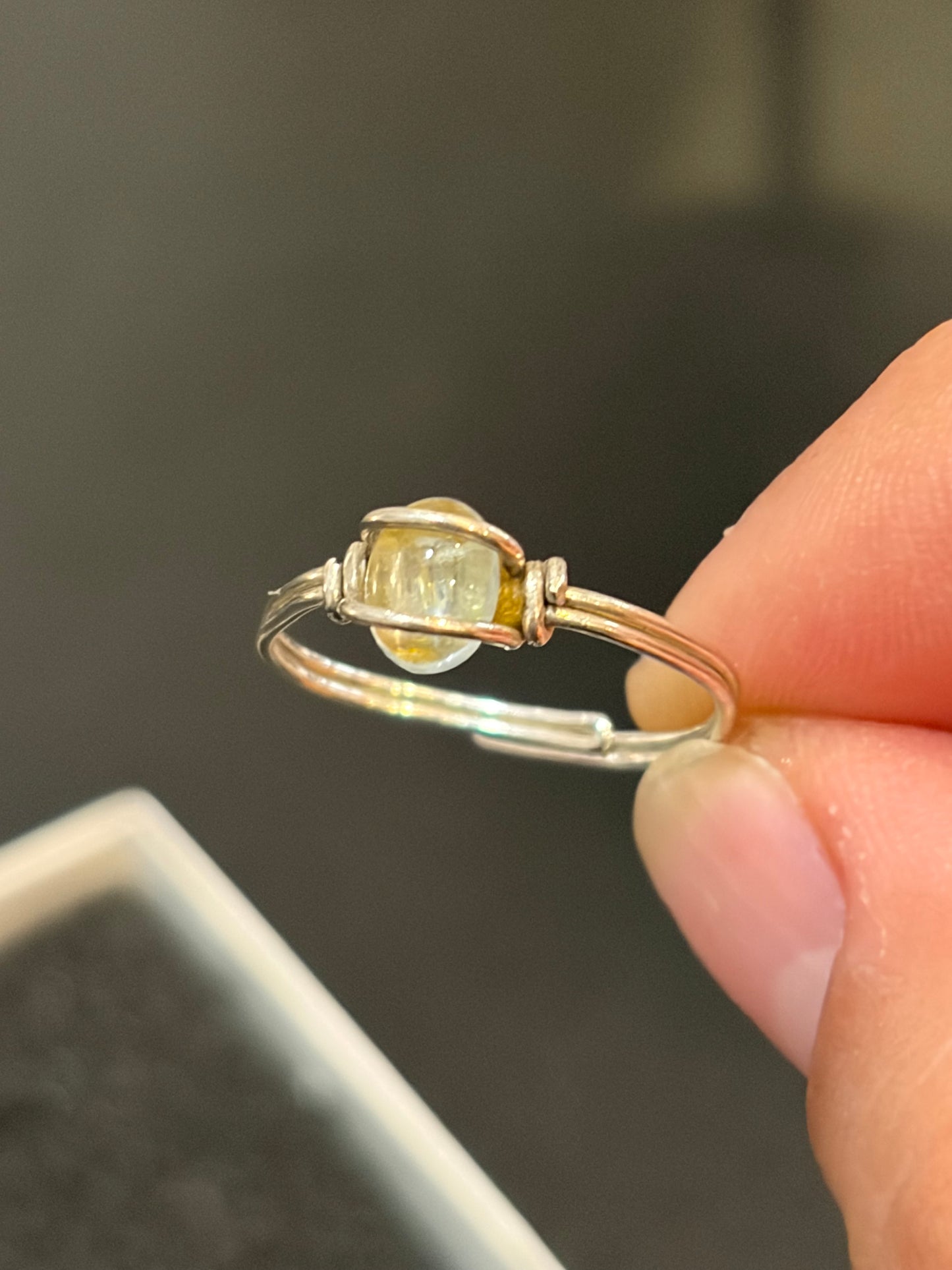Hand-wrapped Moonstone Ring