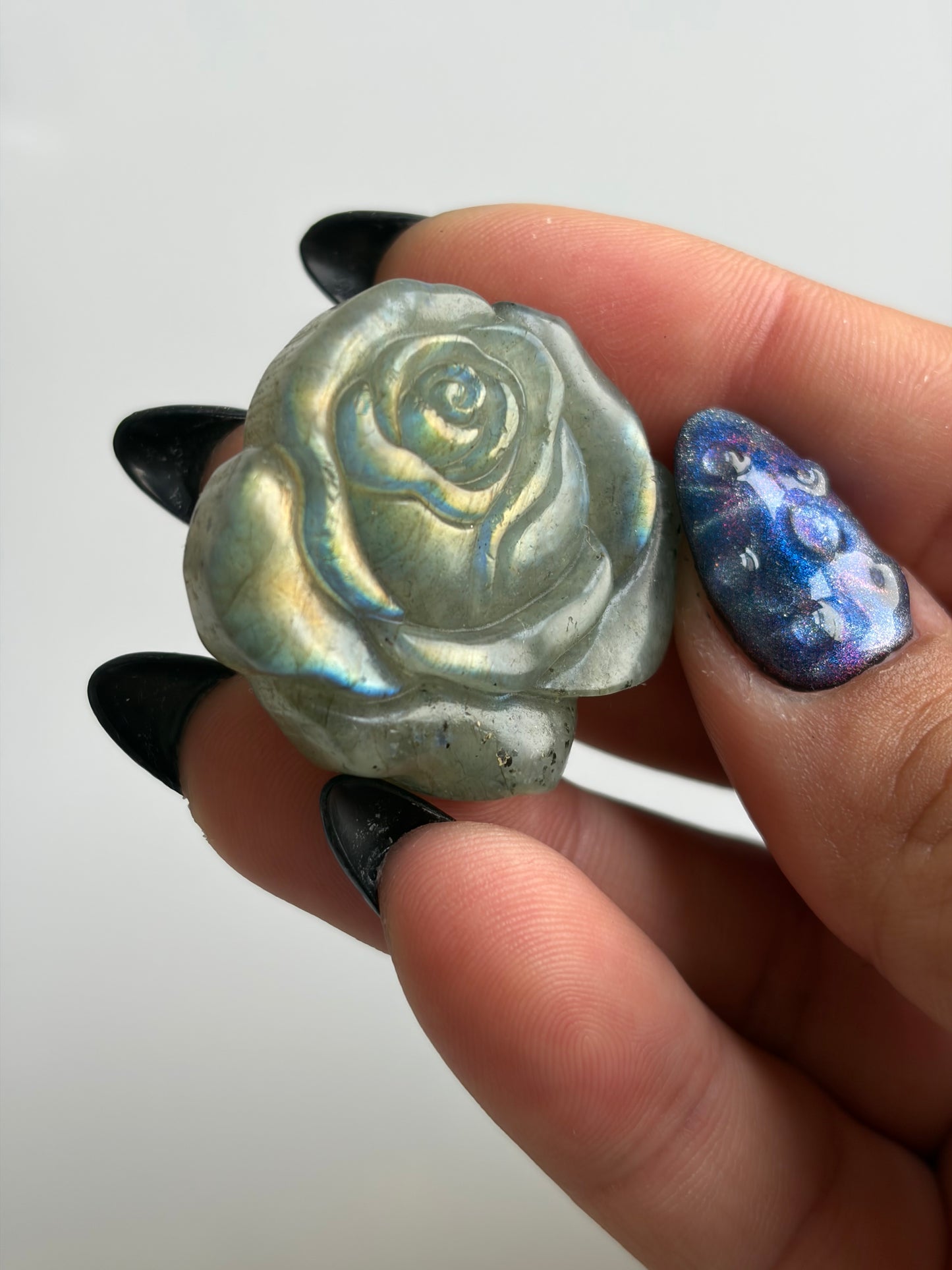 Labradorite Rose Carving - Choose Your Own