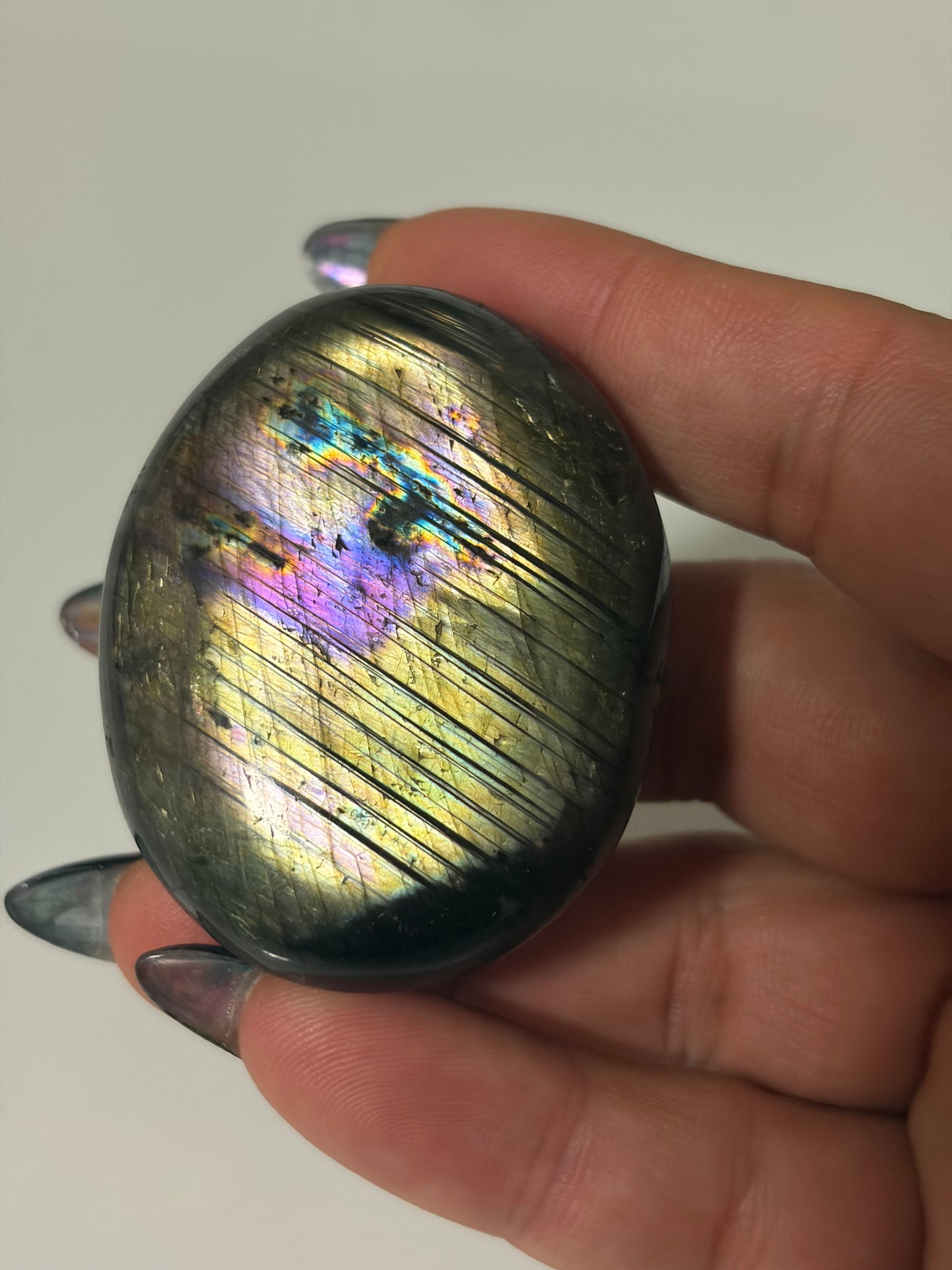 HQ Labradorite Palm Stone - Choose Your Own
