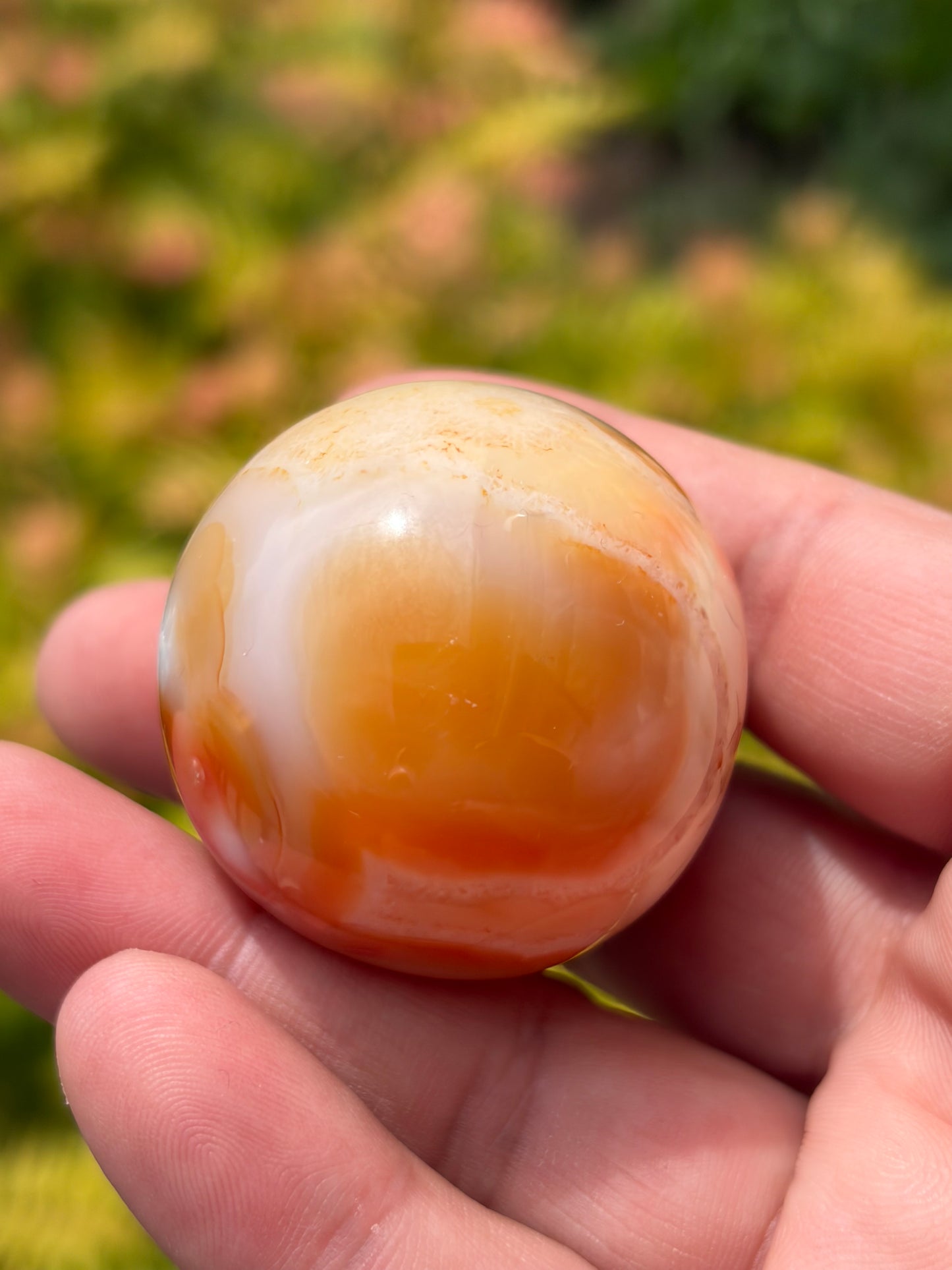 Peachy Carnelian Sphere
