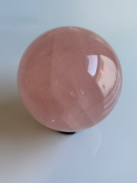 Bubblegum Star Rose Quartz Sphere - 58