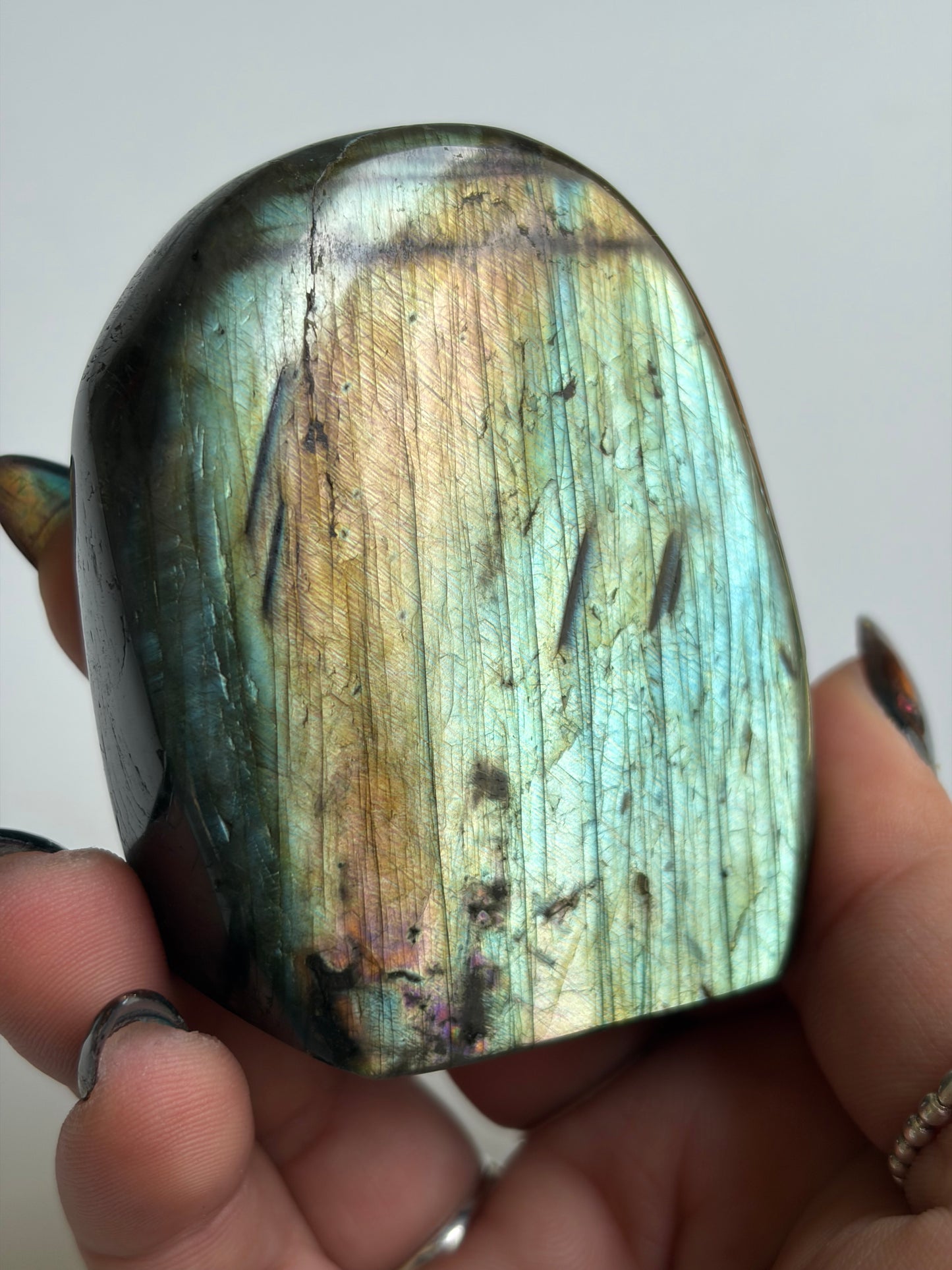 Labradorite Freeform w/ Pastel Green Flash
