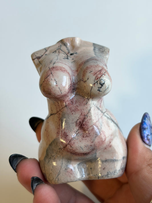Porcelain Jasper Curvy Goddess Body - 30a