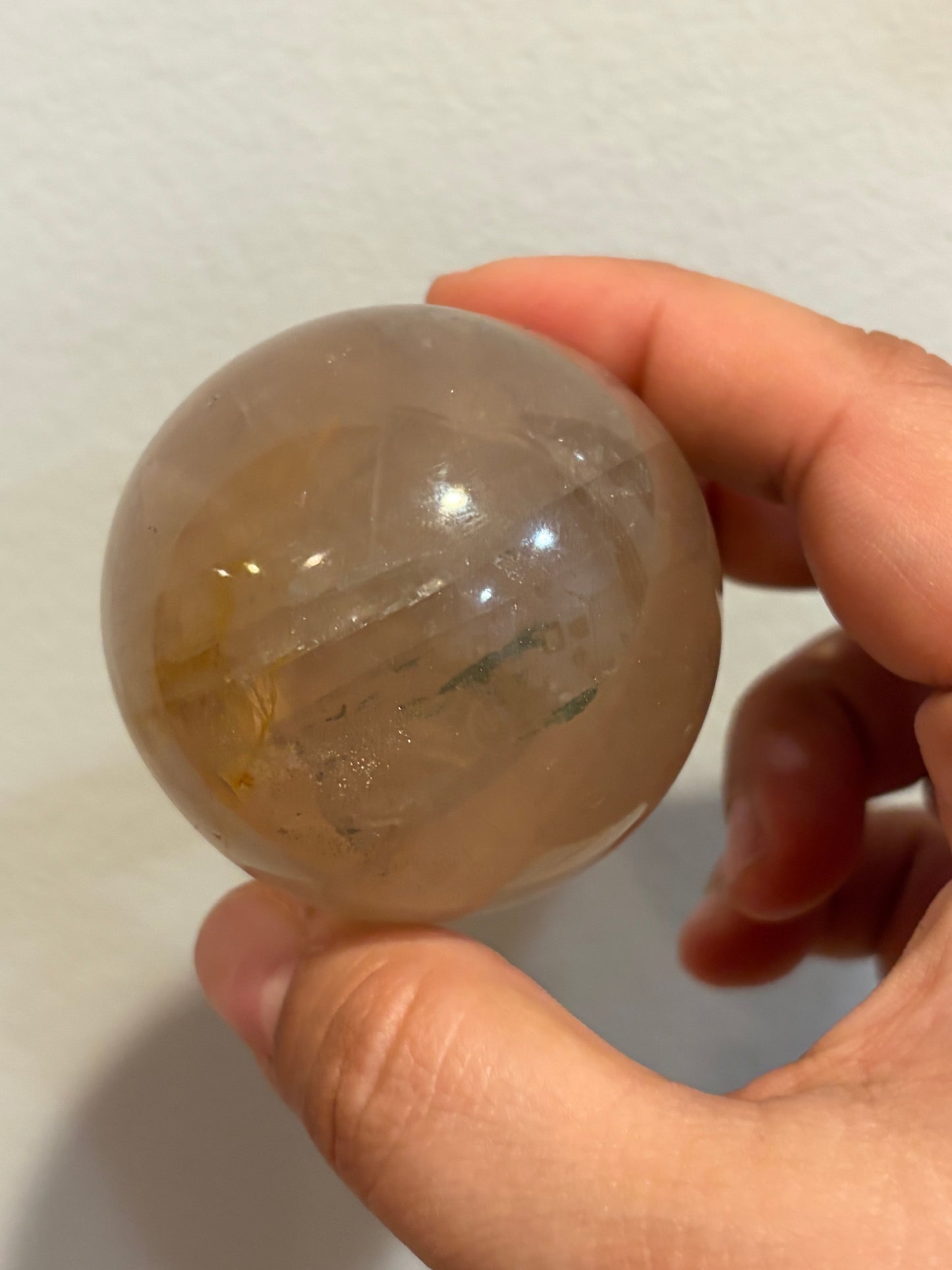 Dark Star Rose Quartz Sphere