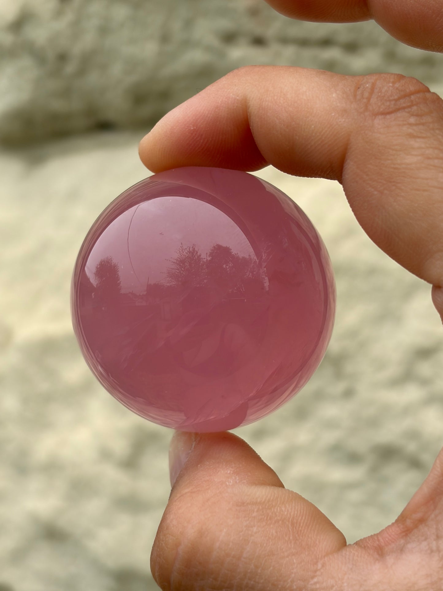Star Madagascar Juicy Rose Quartz Sphere