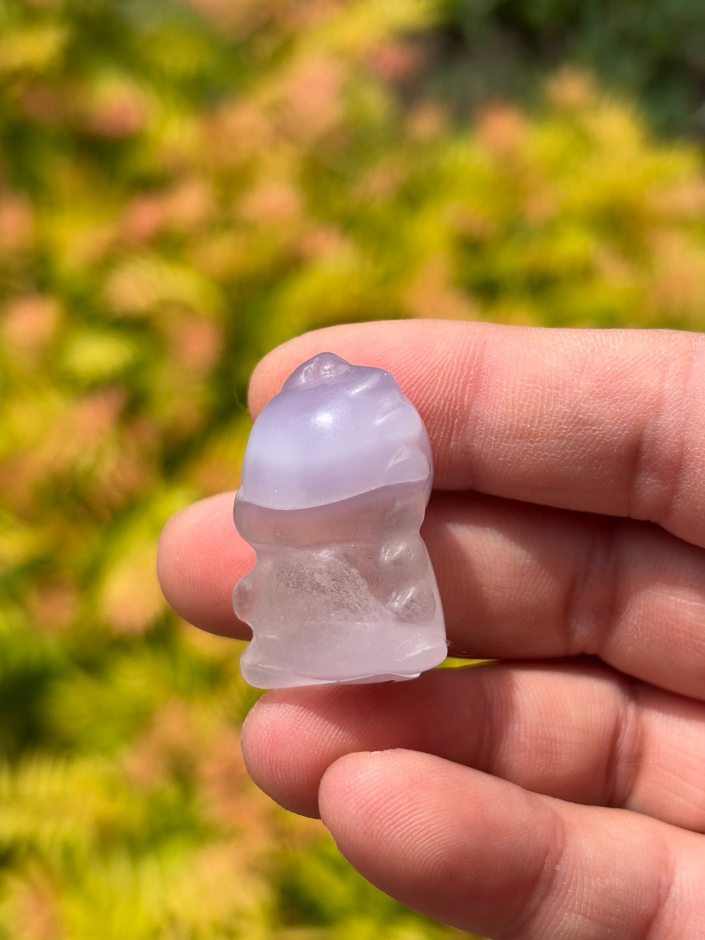 Fluorite Chubby Dino Carving