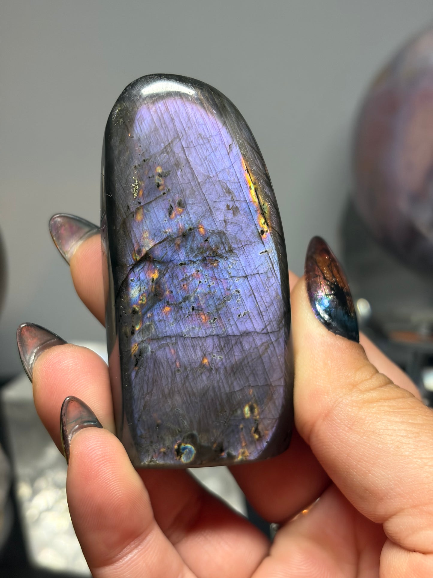 Labradorite Freeform w/ Purple Flash from Madagascar