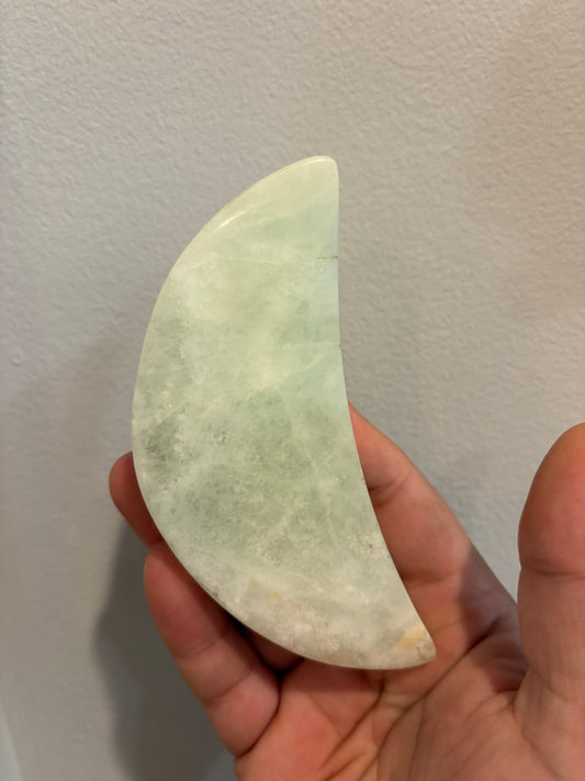 Pistachio Calcite Moon