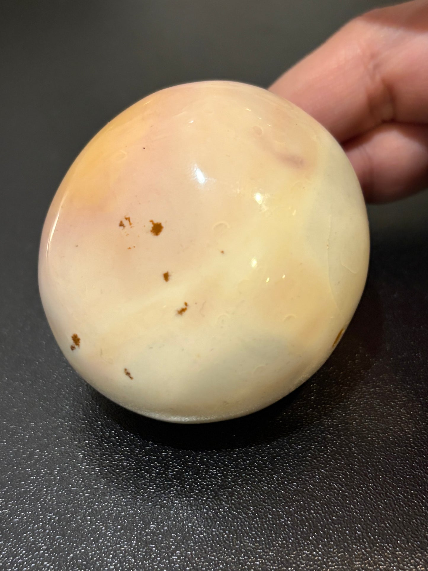 Pastel Sea Jasper Palm Stone