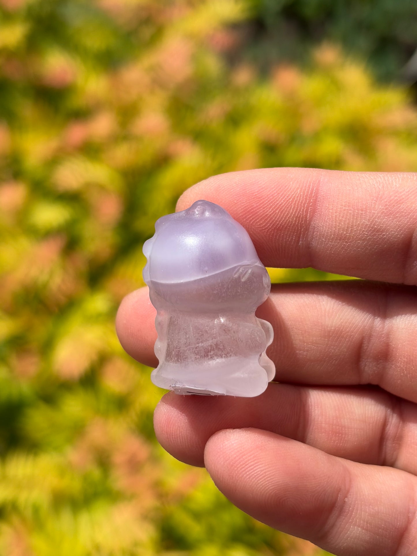 Fluorite Chubby Dino Carving