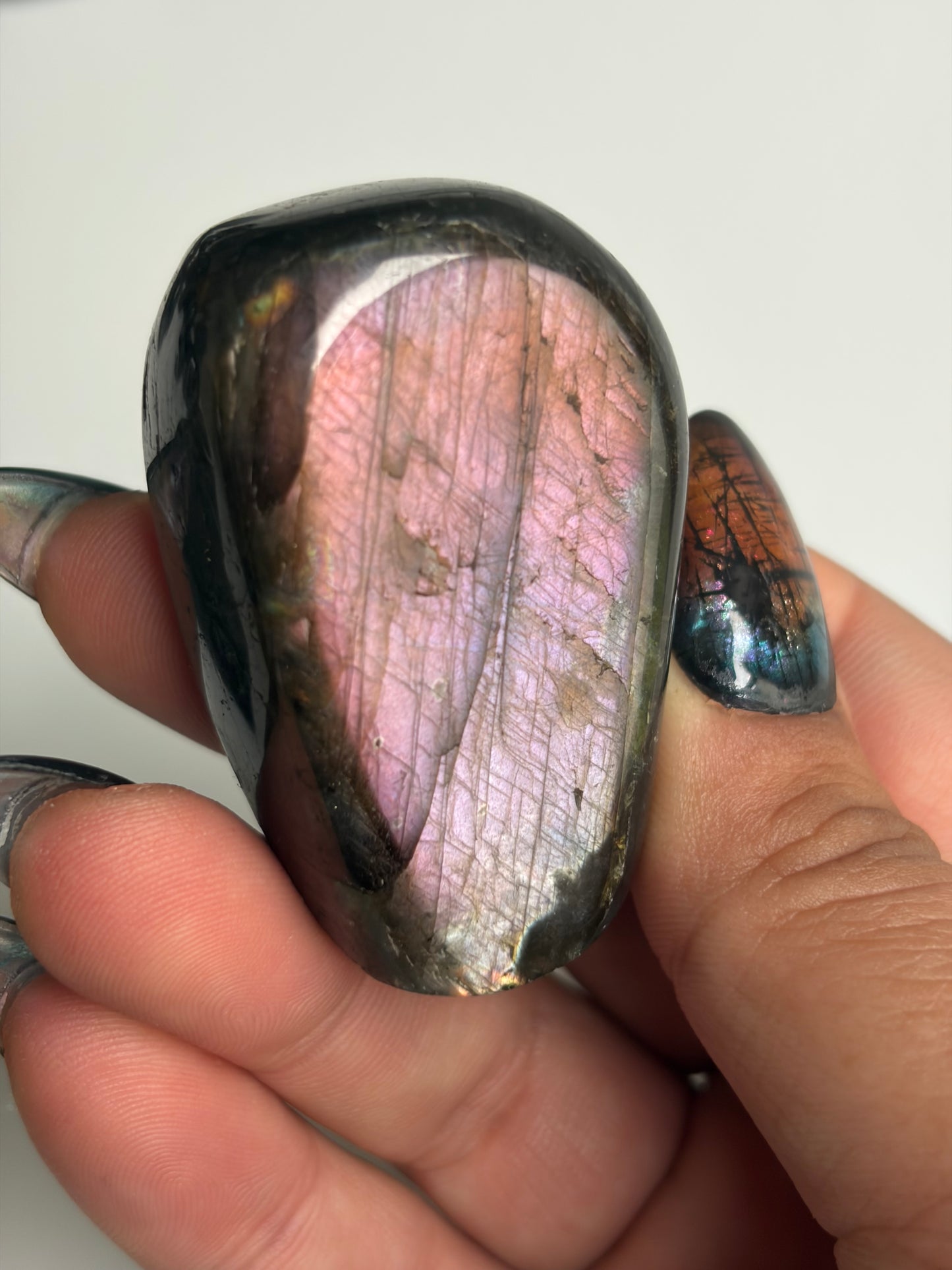 Labradorite Freeform w/ Sunset and Silver Flash from Madagascar