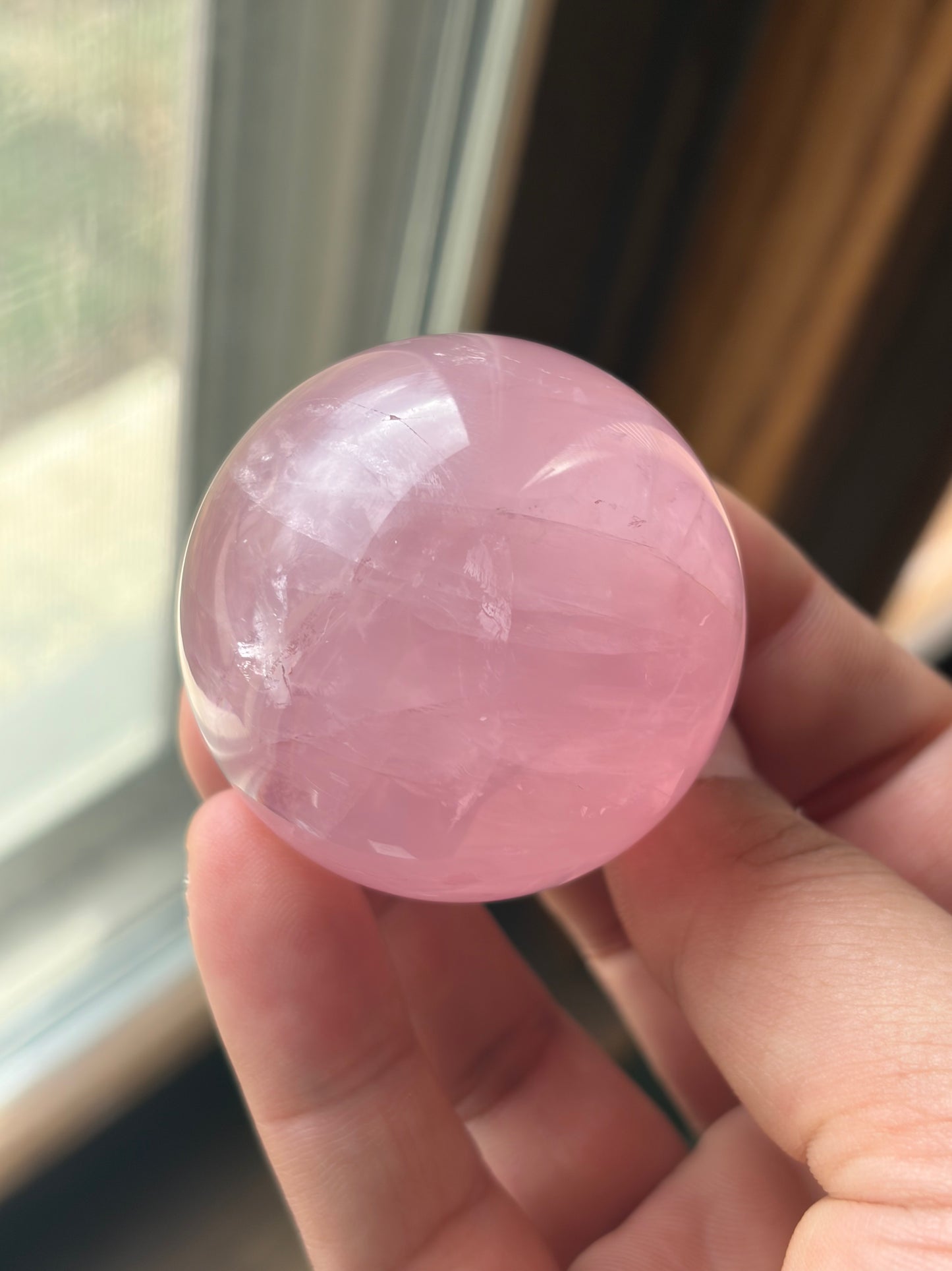 Star Rose Quartz Sphere