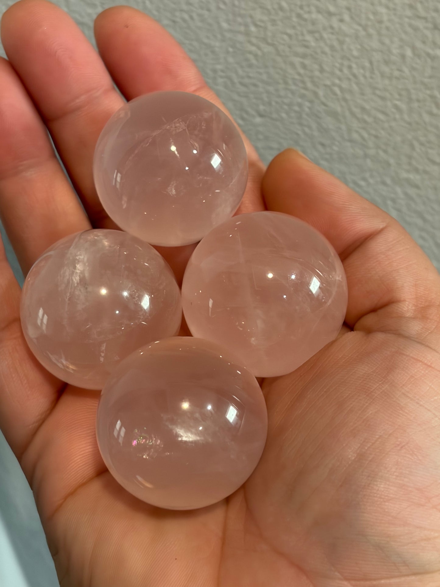 Star Rose Quartz Sphere - Intuitively Picked