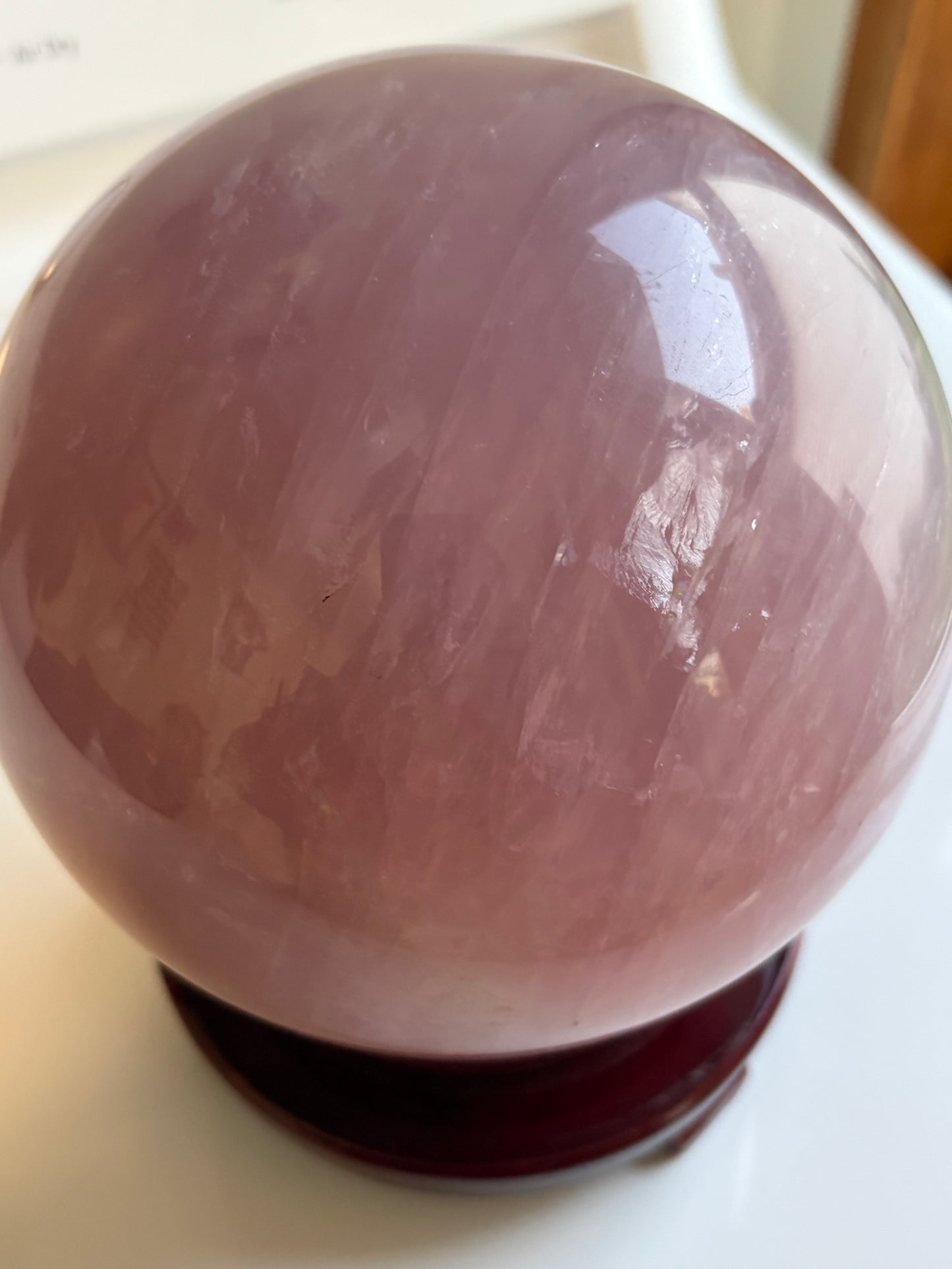 XXL 12-Ray Star Lavender Rose Quartz Sphere (12+ lbs)