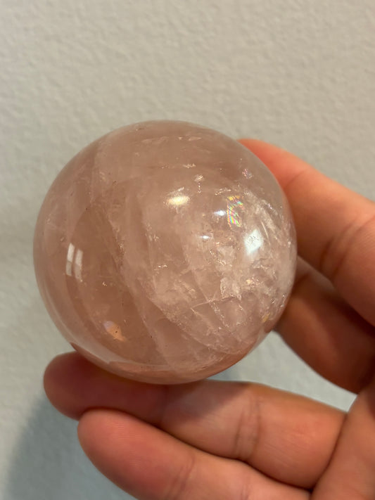 Star Rose Quartz Sphere
