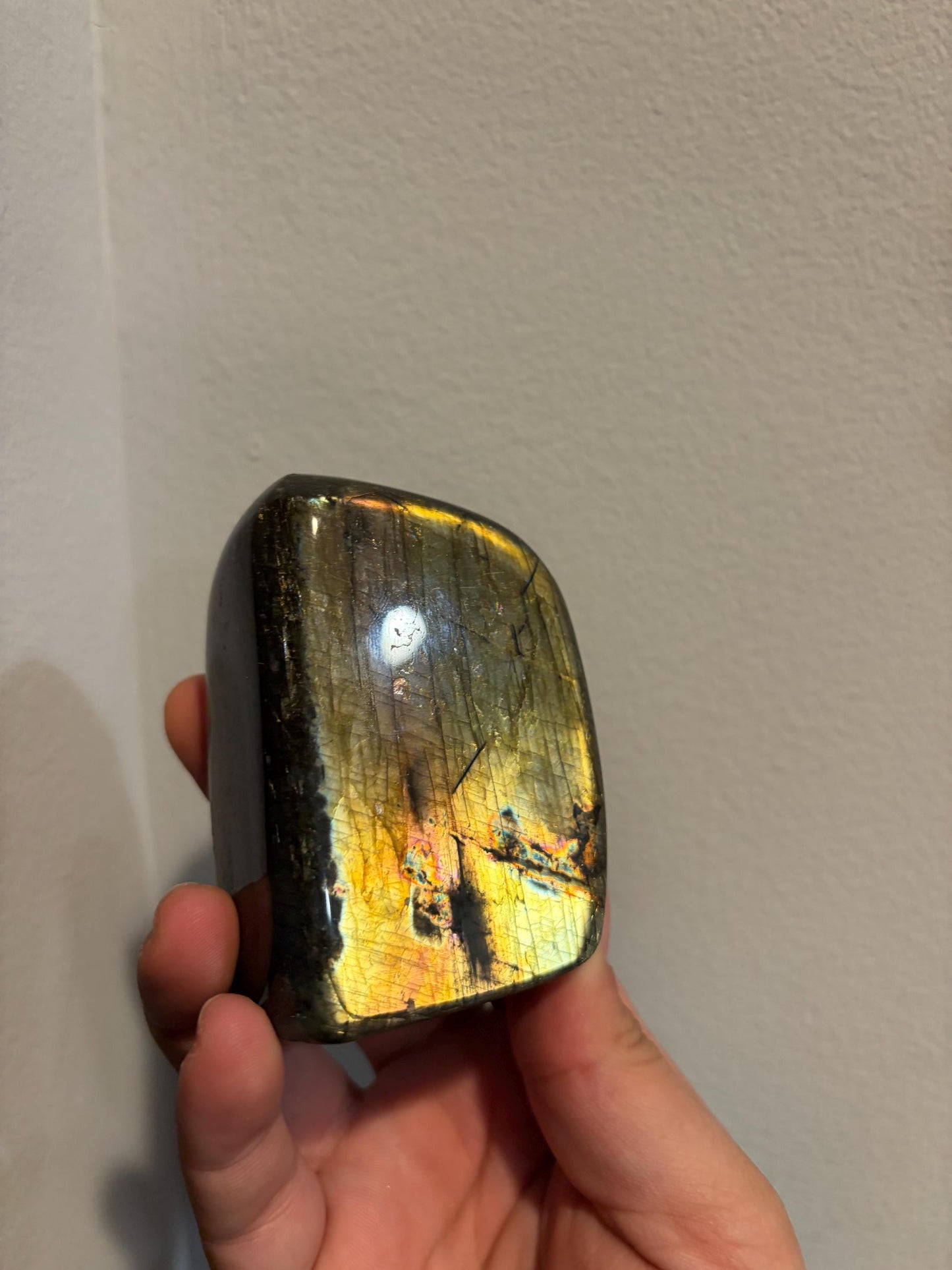 Labradorite Freeform w/ Green and Red Flash
