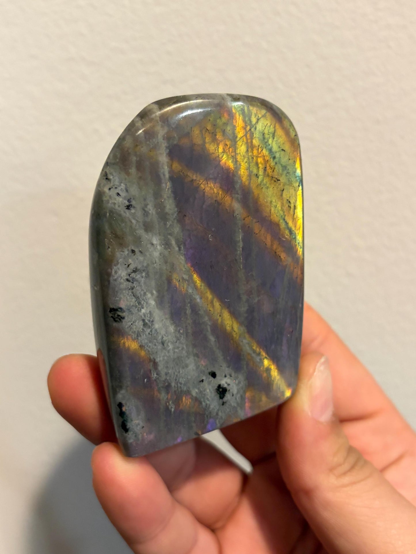 Labradorite Freeform w/ Stripy Multi-color Flash