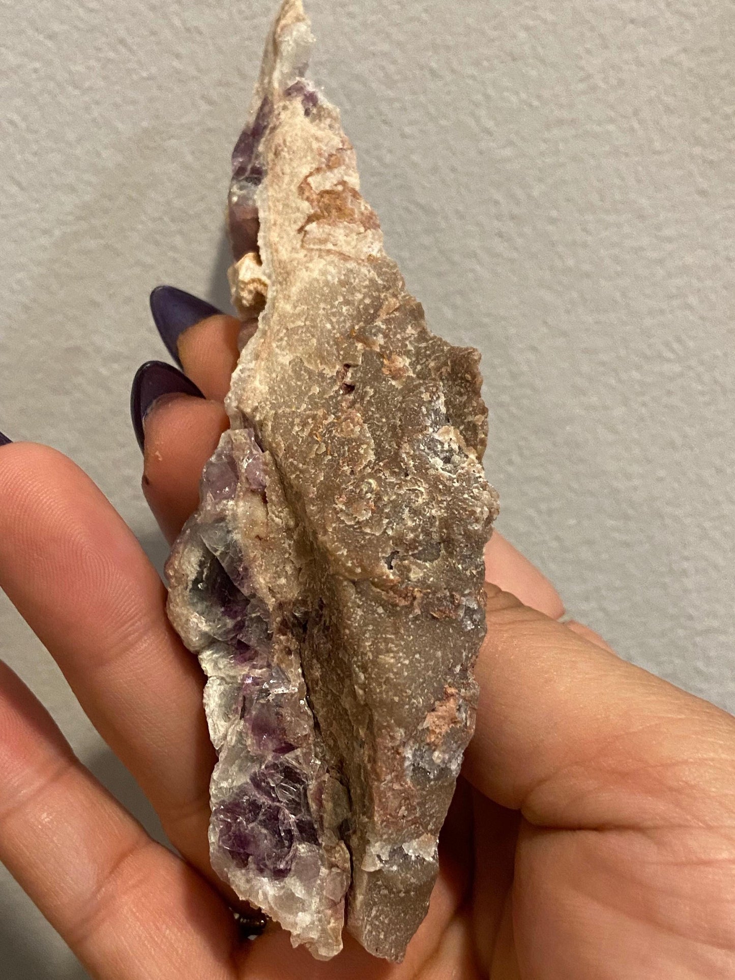 Fluorite on Quartz Epimorph