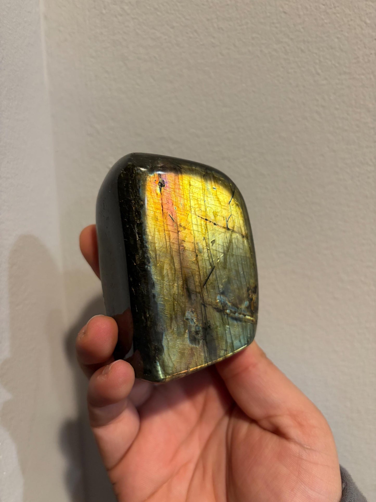 Labradorite Freeform w/ Green and Red Flash