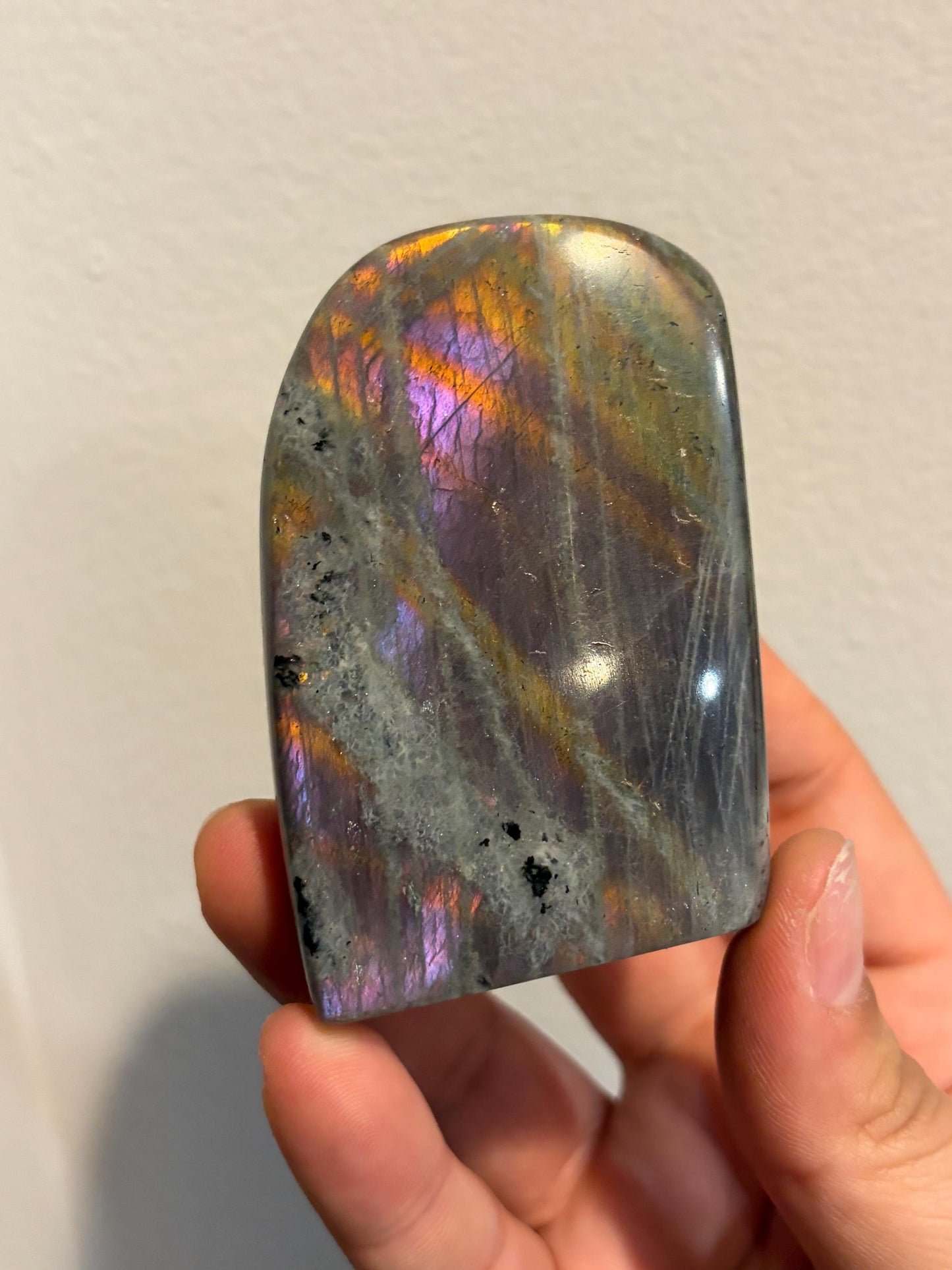 Labradorite Freeform w/ Stripy Multi-color Flash