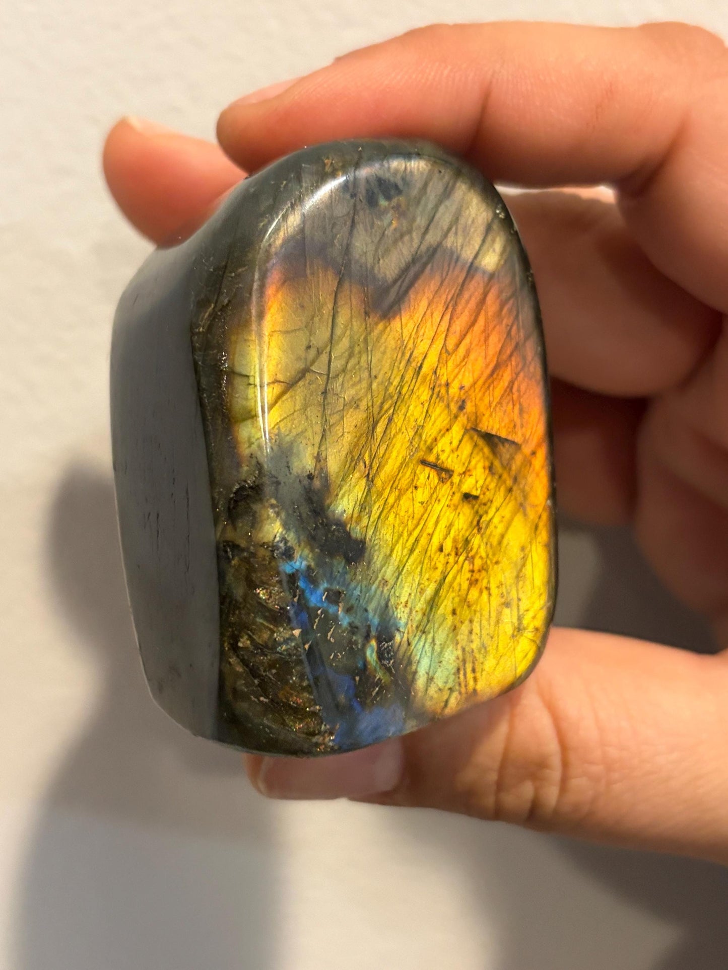 Labradorite Freeform w/ Rainbow Flash