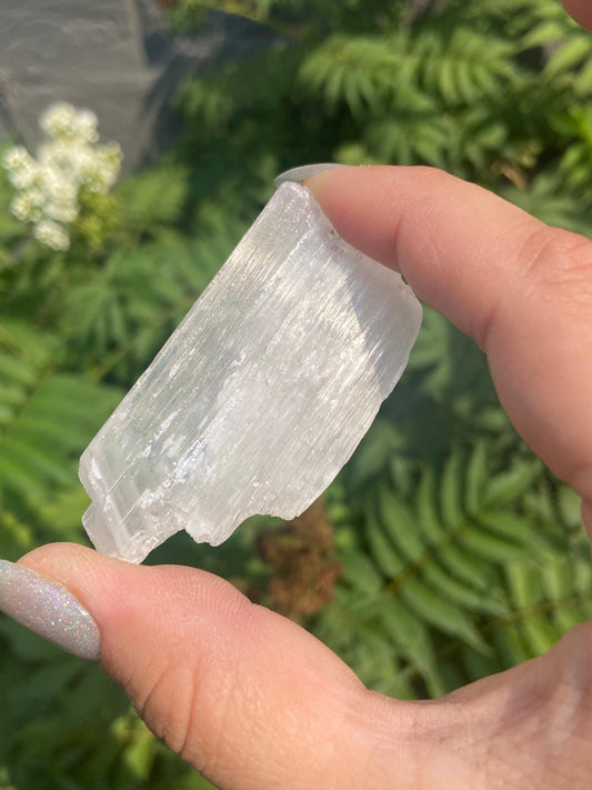 Pink Kunzite Specimen: Gemstone Display (2.5" x 0.75" x 0.5")