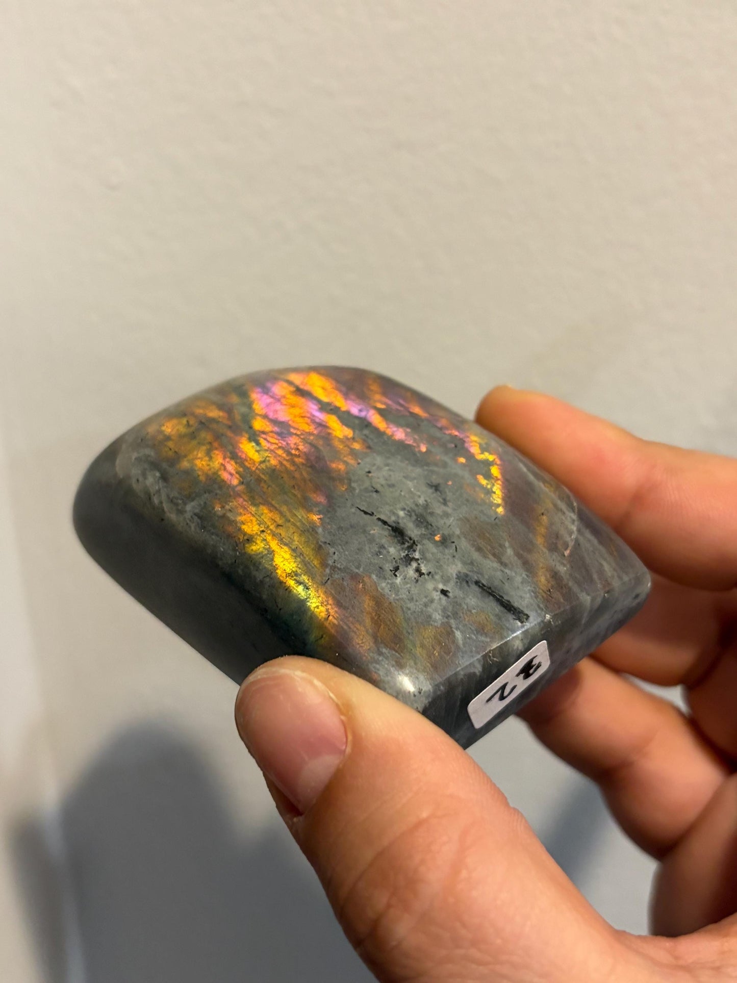 Labradorite Freeform w/ Stripy Multi-color Flash
