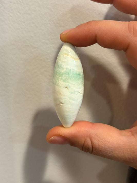 Pistachio Calcite Shiva Lingam Shape