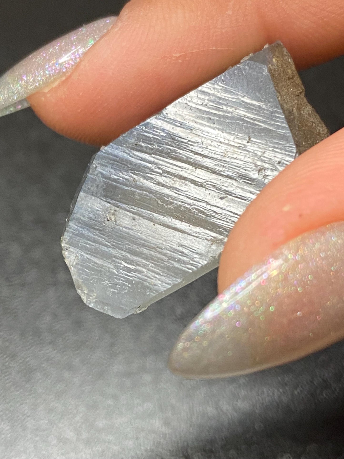 Blue Tourmaline in Quartz