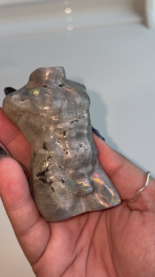 Labradorite Male Body Carving